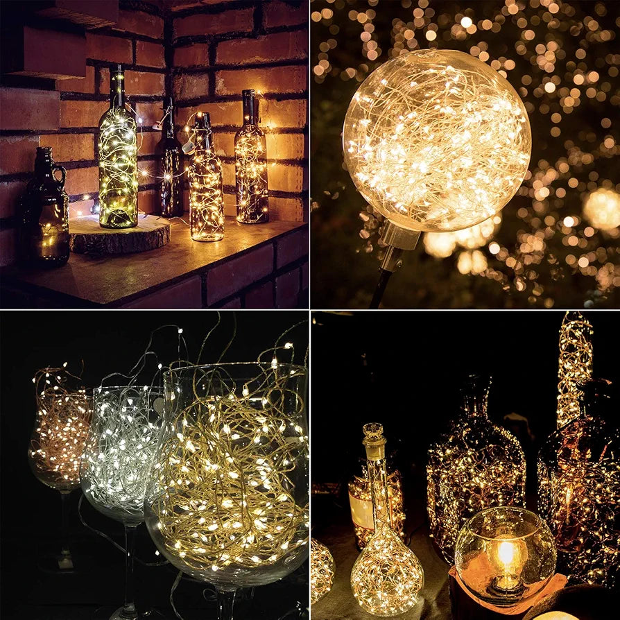 Luces navideñas Led de Energía Solar.