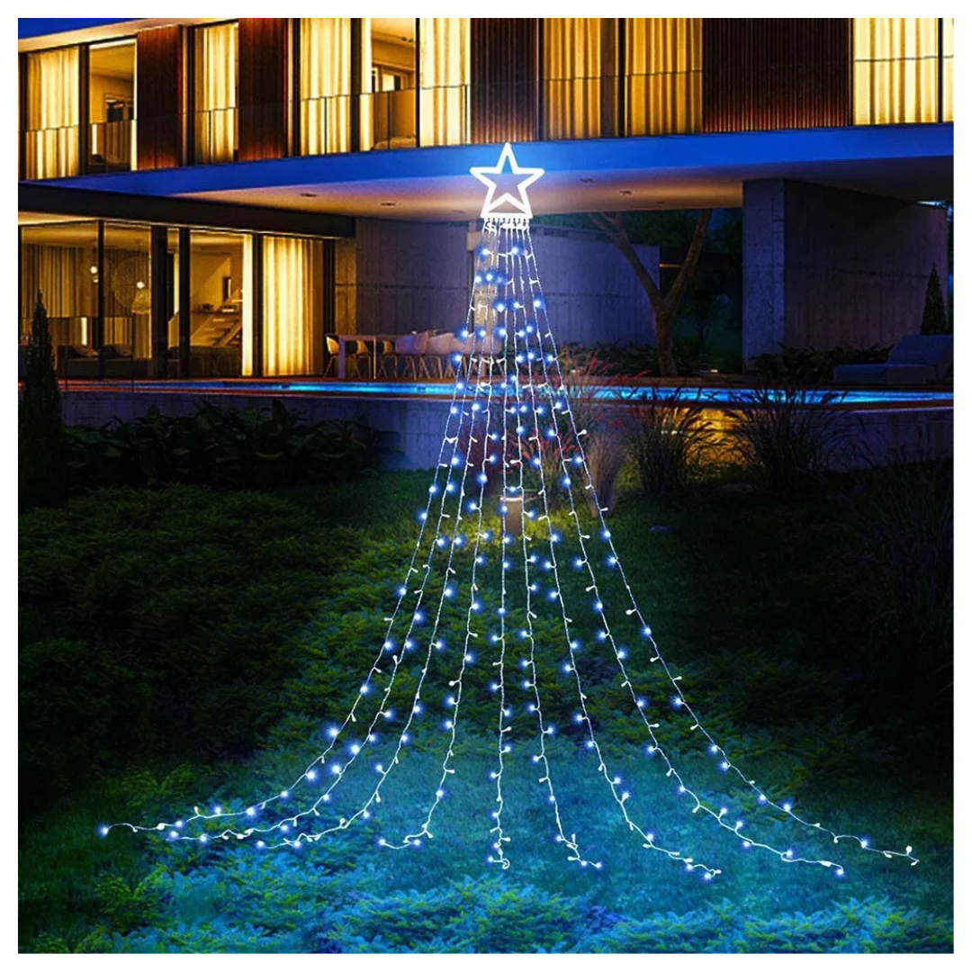 Estrella Para Árbol De Navidad Con Luces LED