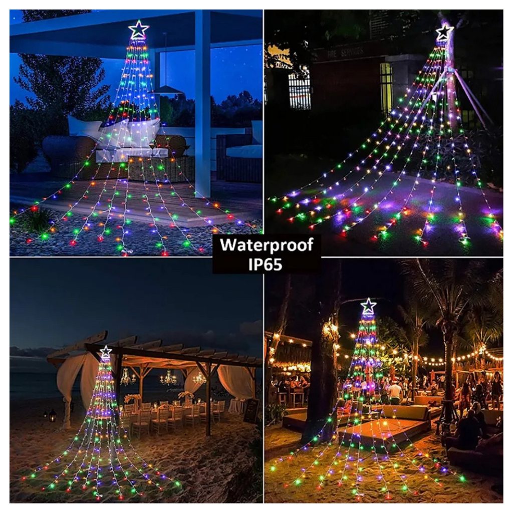 Estrella Para Árbol De Navidad Con Luces LED