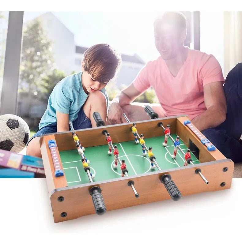 Mini Futbolín de Madera para niños y adultos.