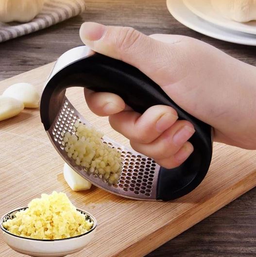 Afilador 4 en 1 + Machacador de Ajo de Acero.