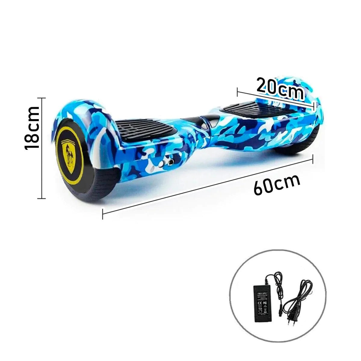 Smart Balance Scooter Patineta Eléctrica Bluetooth azul 10.5 Pulgadas.