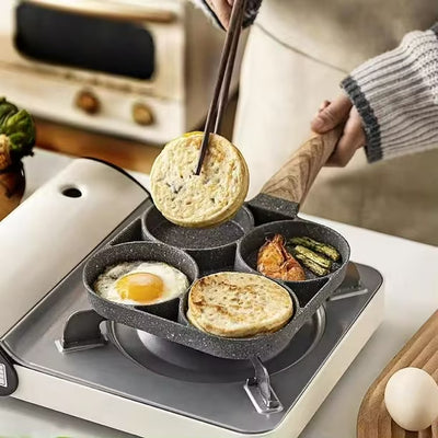 Sartén Antiadherente 4 Espacios Multiusos.