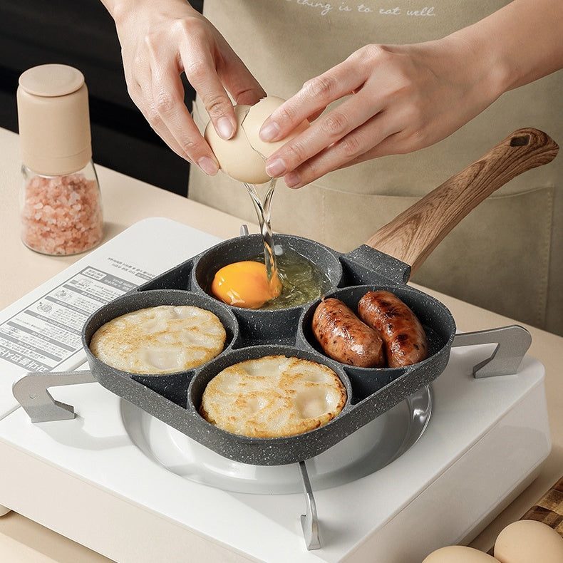 Sartén Antiadherente 4 Espacios Multiusos.