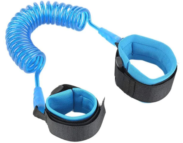 Arnés Correa Seguridad Niños Pulsera Anti-robo De Acero 2 M Color Azul
