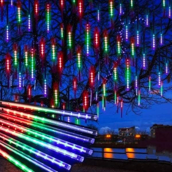 Luces LED Solar Lluvia de Meteoritos.