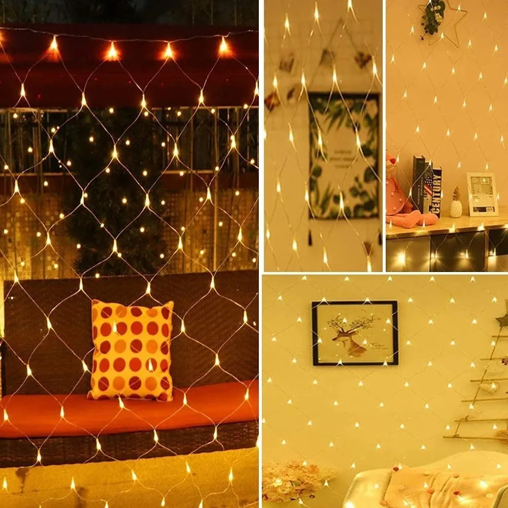 Malla Cortina con Energía Solar 3x3 Mts.