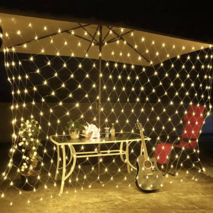 Malla Cortina con Energía Solar 3x3 Mts.