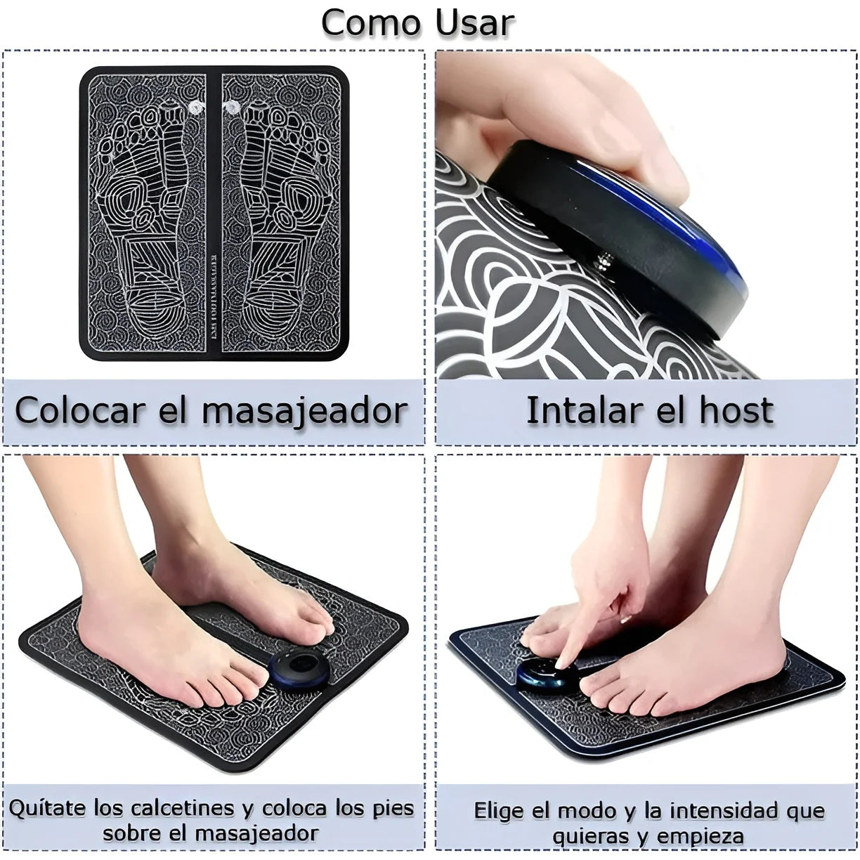 ALFOMBRA MASAJEADOR ELECTRICO PARA PIES.