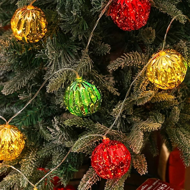 Cadena de luces LED navideñas de 1,5 metros, bola navideña...
