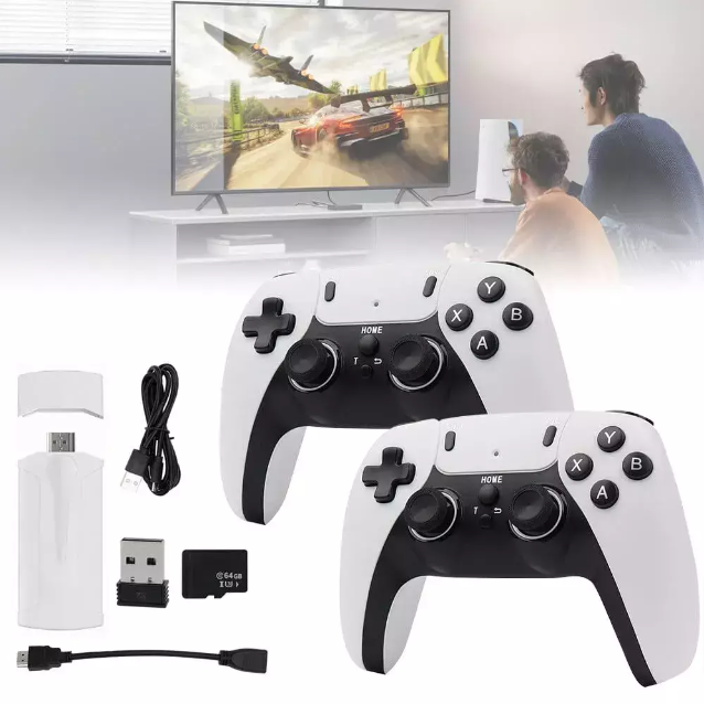 M15 4K TV Game Stick, más de 40000 juegos retro integrados de 64 GB.